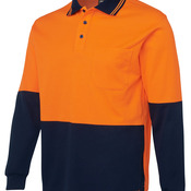 Hv L/S Cotton Back Polo